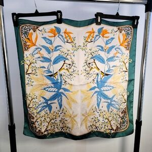 Floral Patterned Polyester Scarf